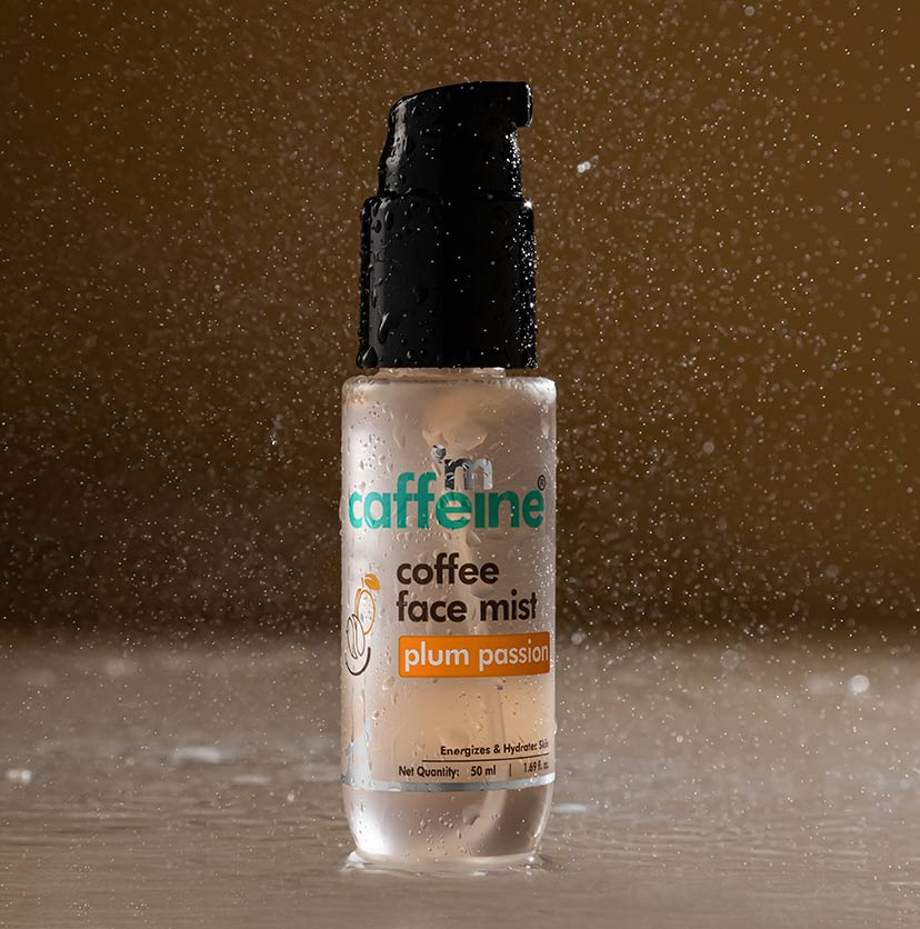 Plum Passion Energizing Coffee Face Mist with Hyaluronic Acid for Instant Glow & Hydration - 50 ml