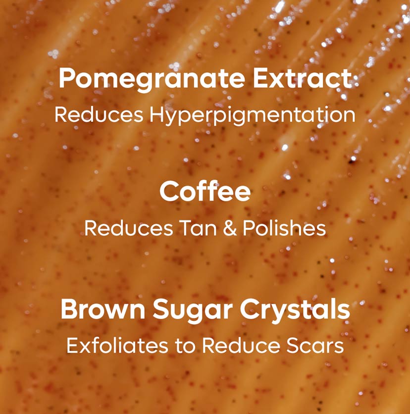 Coffee Sugar Body Scrub with Pomegranate - 120 g