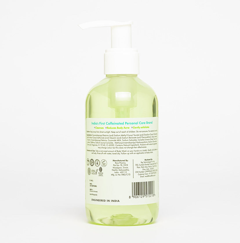 Green Tea & 1% BHA-Salicylic Acid Body Wash | Controls Body & Back Acne - 200 ml