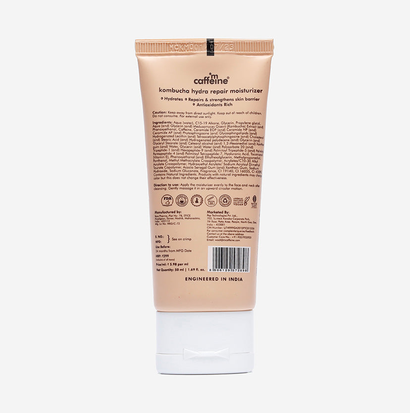 Kombucha Hydra Repair Face Moisturizer with Hyaluronic Acid & Ceramides - 50 ml