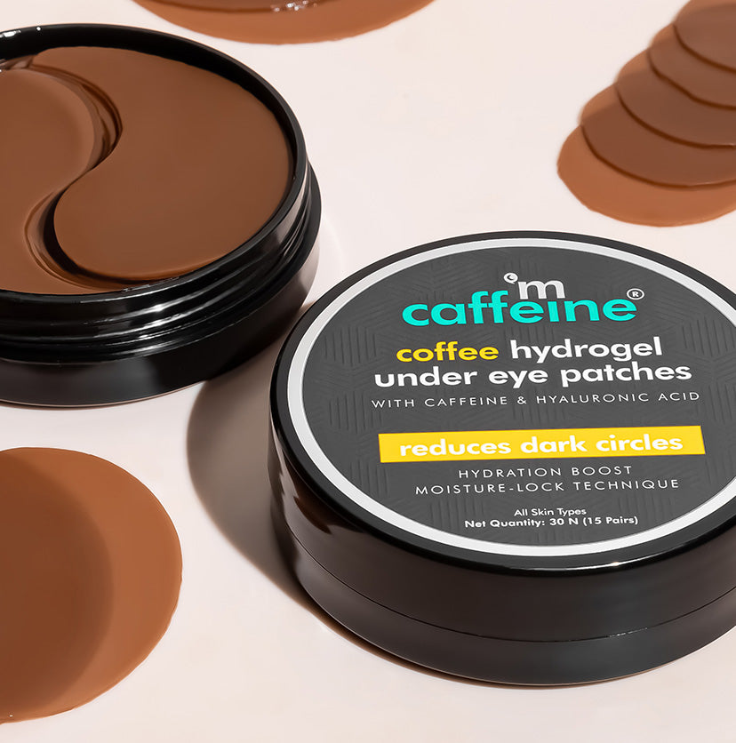 Coffee Hydrogel Under Eye Patches with Caffeine & HA - 15 Pairs