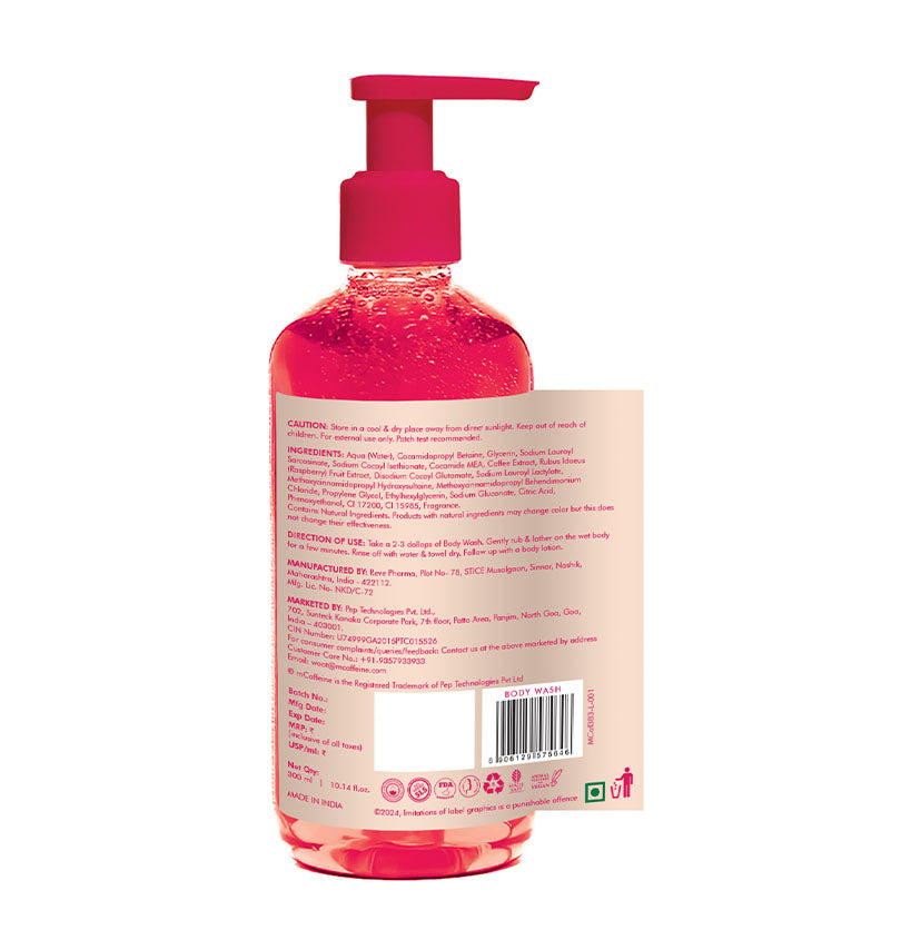 Brightening Raspberry Body Wash | Vitamin C Rich | 300 ml | Pack of 2