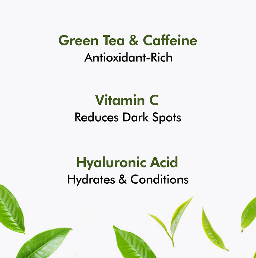 Green Tea Face Wash with Vitamin C, Hyaluronic Acid, Green Tea