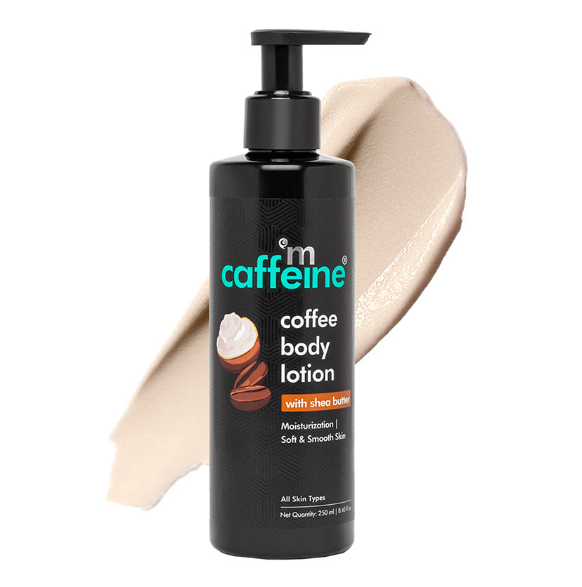 Coffee Body Lotion with Shea Butter for Non-Greasy Moisturization & Soft Skin - 250ml