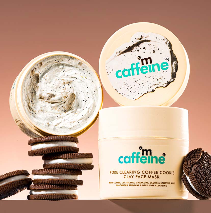 Pore Cleanse Coffee Cookie Detan Face Mask | 9% AHA BHA & Clays, 3% Charcoal & Coffee - 100gm