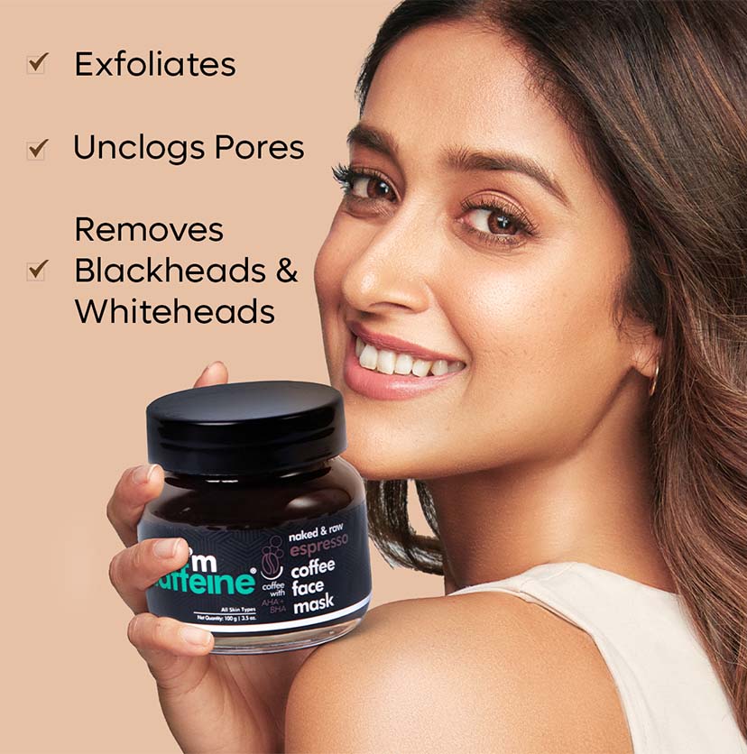 Espresso Coffee Face Mask with Natural AHA & BHA | All Skin Types - 100g
