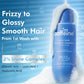 mCaffeine High Shine Glossing Shampoo 250 ml - 3% shine complex panel with the bottle in lather and bubbles