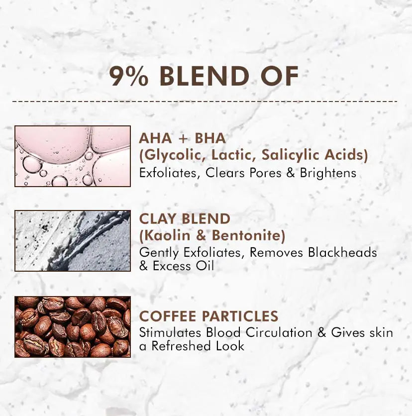 Pore Cleanse Coffee Cookie Detan Face Mask - 100gm