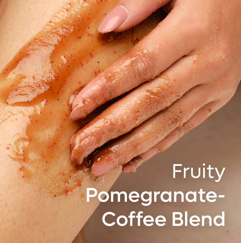 Coffee Sugar Body Scrub with Pomegranate - 120 g