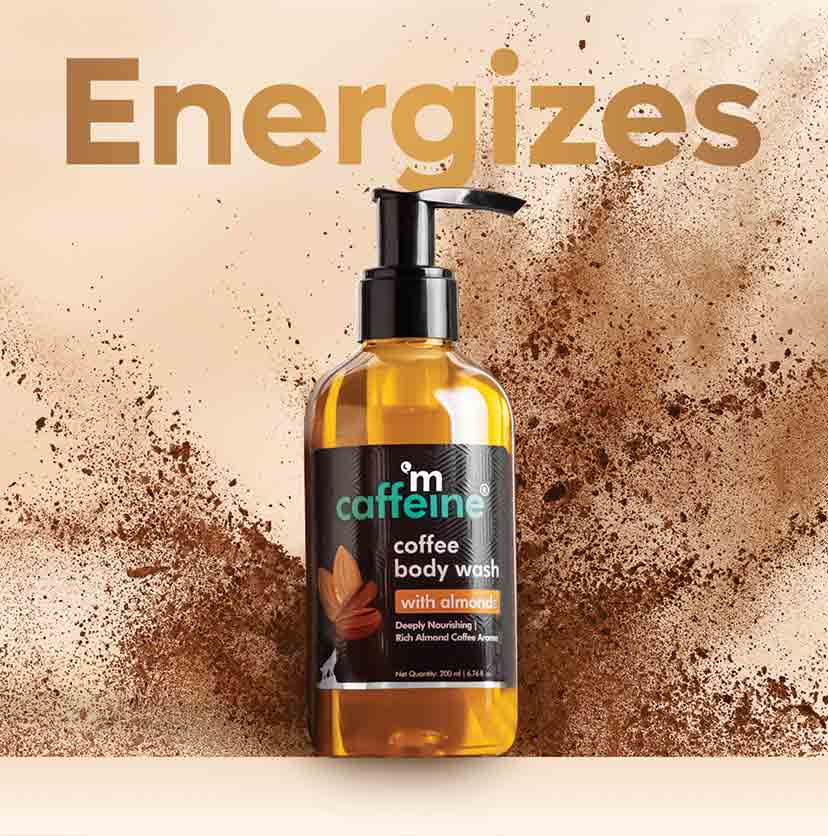 Coffee Body Wash with Almonds for Energizing & De-Tan -200ml - Pack of 2