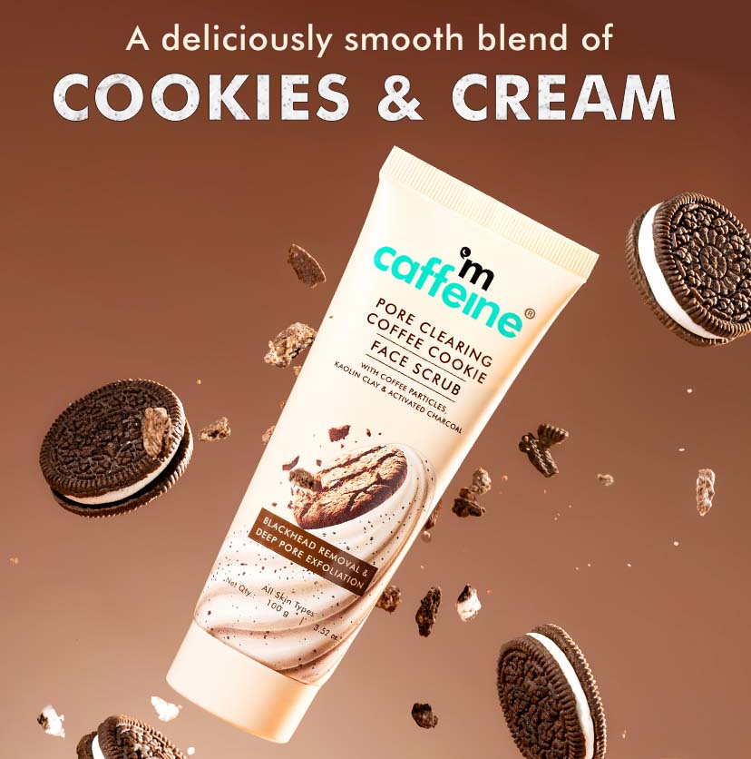 Pore Clear Coffee Cookie Face Scrub for Blackheads & Tan Removal- Pack of 2 (100 g)