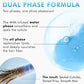 mCaffeine High Shine Perfector Hair Spray 100 ml - dual phase formula panel explaining the water and oil phases