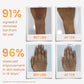 mCaffeine Caramel Eclairs Coffee Body Scrub 175 g - before and after arm and hand comparisons with in-vivo study figures