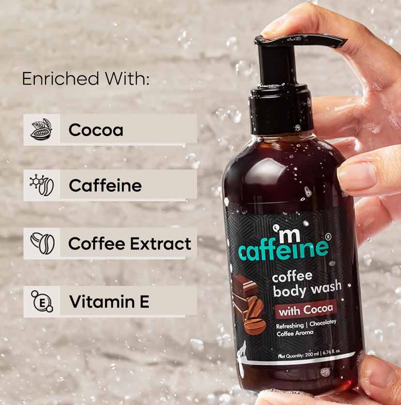 Coffee Body Wash with Cocoa for Energizing & De-Tan -200ml - Pack of 2