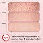 mCaffeine 11% AHA BHA Strawberry Body Lotion 200 ml - three-week skin progression panel with a consumer study footnote