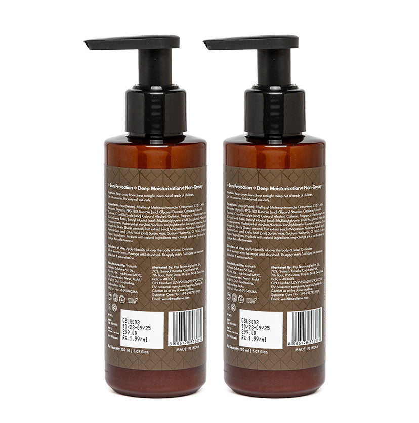 Choco Body Lotion with SPF 15 - Pack of 2