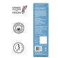 mCaffeine High Shine Perfector Hair Spray 100 ml - back of carton with ingredients alongside PETA vegan and paraben free badges