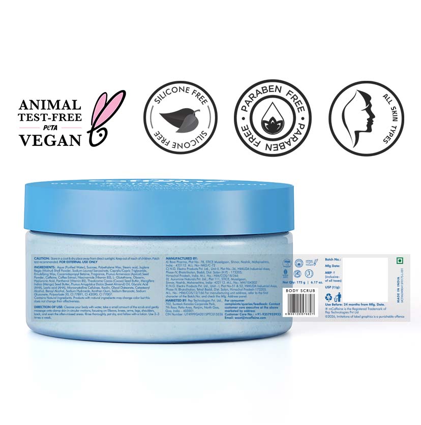 By The Blues Brightening Body Scrub - 175gm