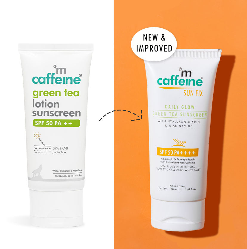 Buy Green Tea Sunscreen SPF 50 Online | mCaffeine – mCaffeine