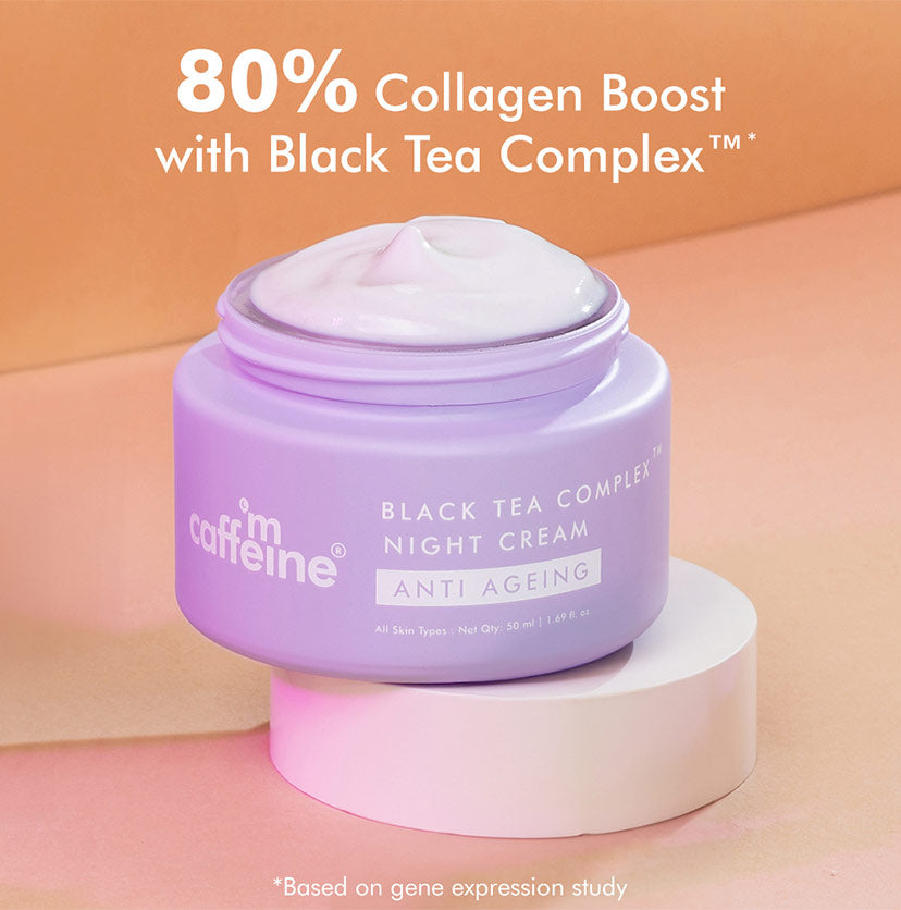 Anti-Ageing Night Cream with Black Tea Complex™ | Boosts Collagen by 80% - 50 ml