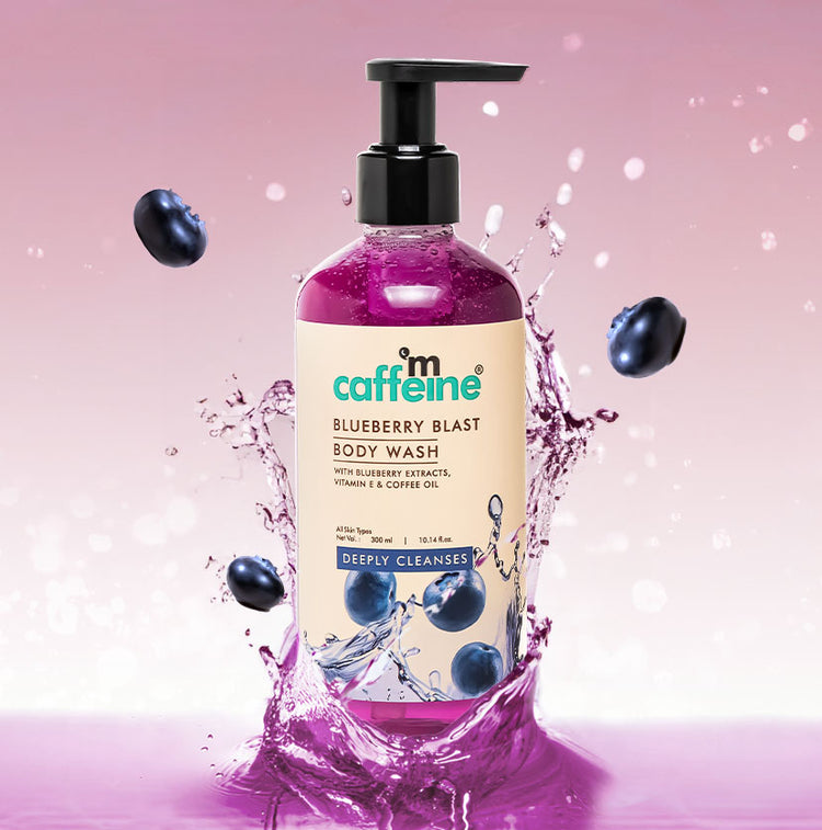 mCaffeine Blueberry Blast Body Wash with Fruity Fres
