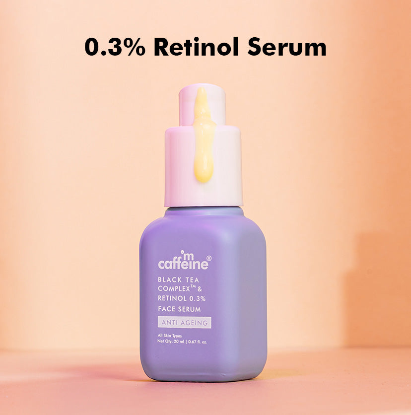 0.3% Retinol & Black Tea Complex™ Anti-Ageing Face Serum | Boosts Collagen by 80% - 20 ml