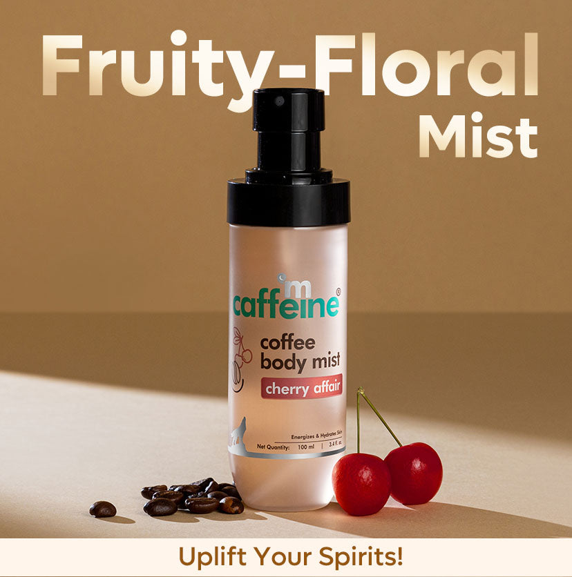 Cherry Affair Energizing Coffee Body Mist | Fruity-Floral Long-lasting Fragrance - 100 ml