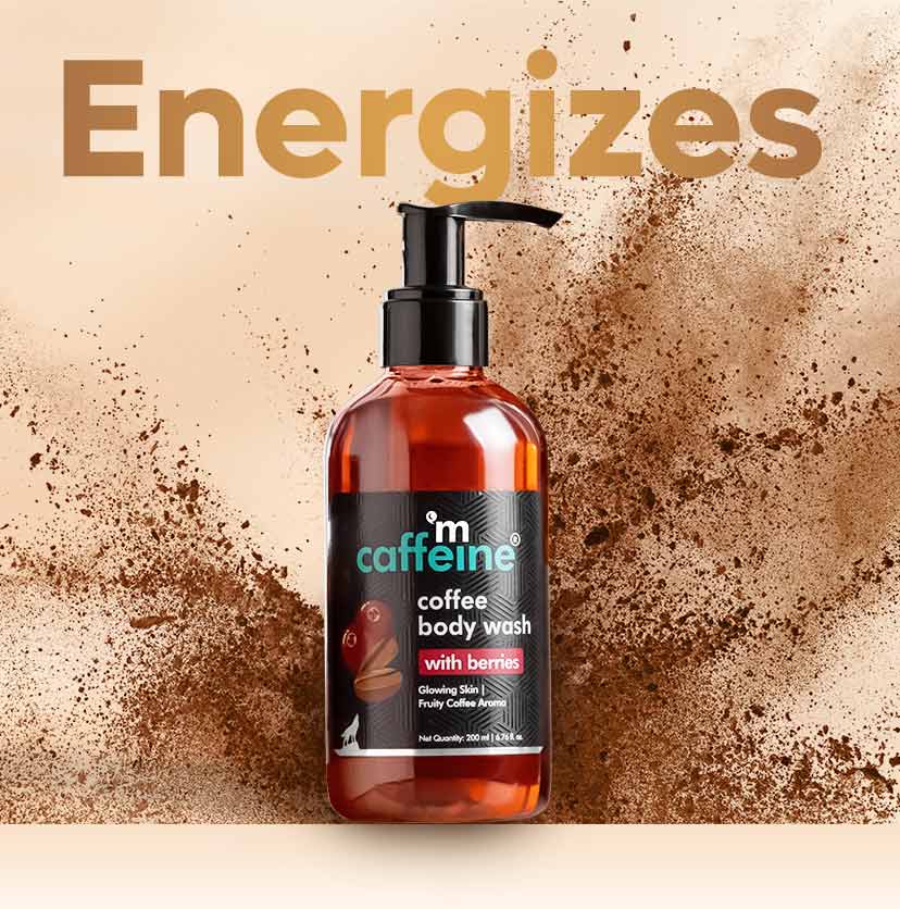 Coffee Body Wash with Berries for Energizing & De-Tan - 200ml- Pack Of 3