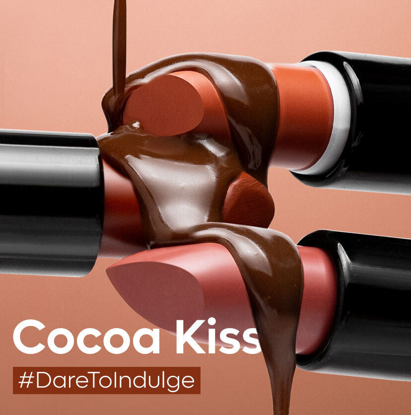 Cocoa Kiss Creamy Matte Nude Lipstick with Cocoa Butter - Caramel Marvel