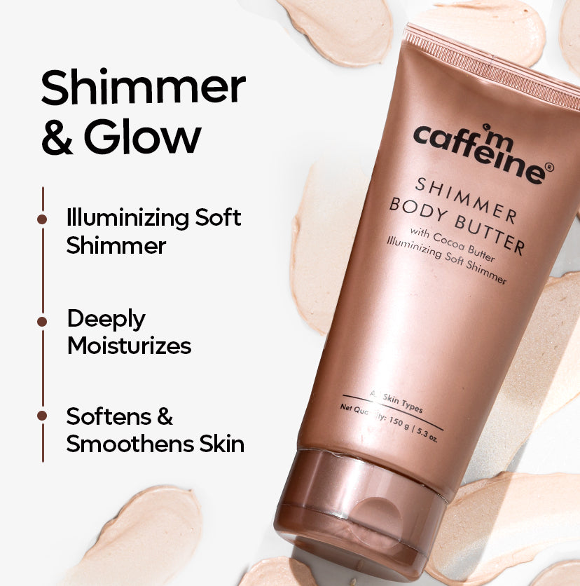 Shimmer Body Butter with Cocoa Butter for Shimmery & Glowing Skin | Limited Edition -  150 g