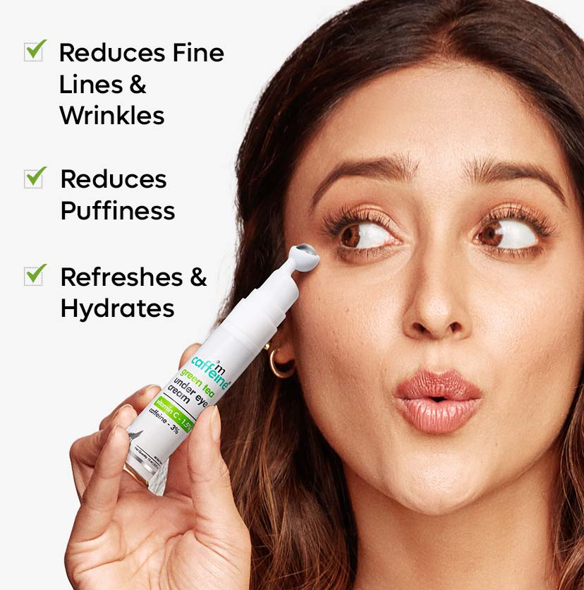 Green Tea Under Eye Cream (15 ml) + Green Tea Hydrogel Under Eye Patches