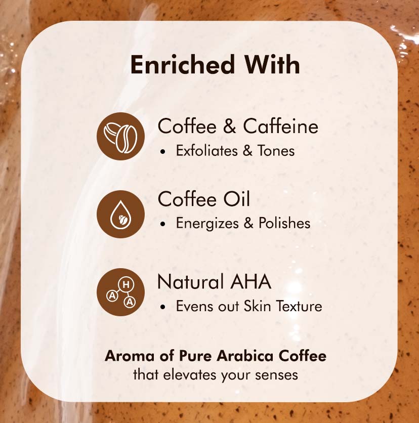 Espresso Coffee Body Wash + Scrub with Natural AHA | 300ml - Pack of 2