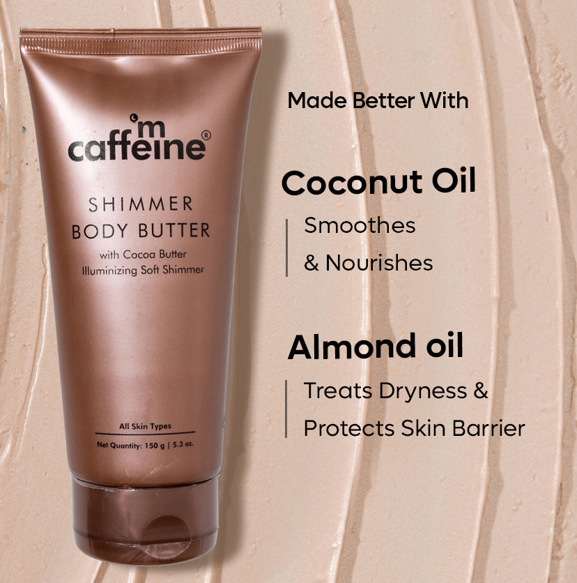 Shimmer Body Butter with Cocoa Butter for Shimmery & Glowing Skin | Limited Edition -  150 g