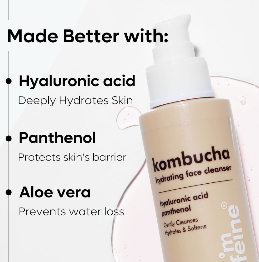 Kombucha Hydrating Face Cleanser with Hyaluronic Acid -100 ml