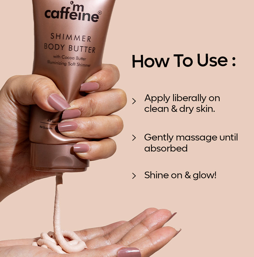 Shimmer Body Butter with Cocoa Butter for Shimmery & Glowing Skin | Limited Edition -  150 g