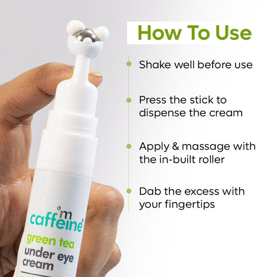 Green Tea Under Eye Cream For Dark Circles Online mCaffeine mCaffeine