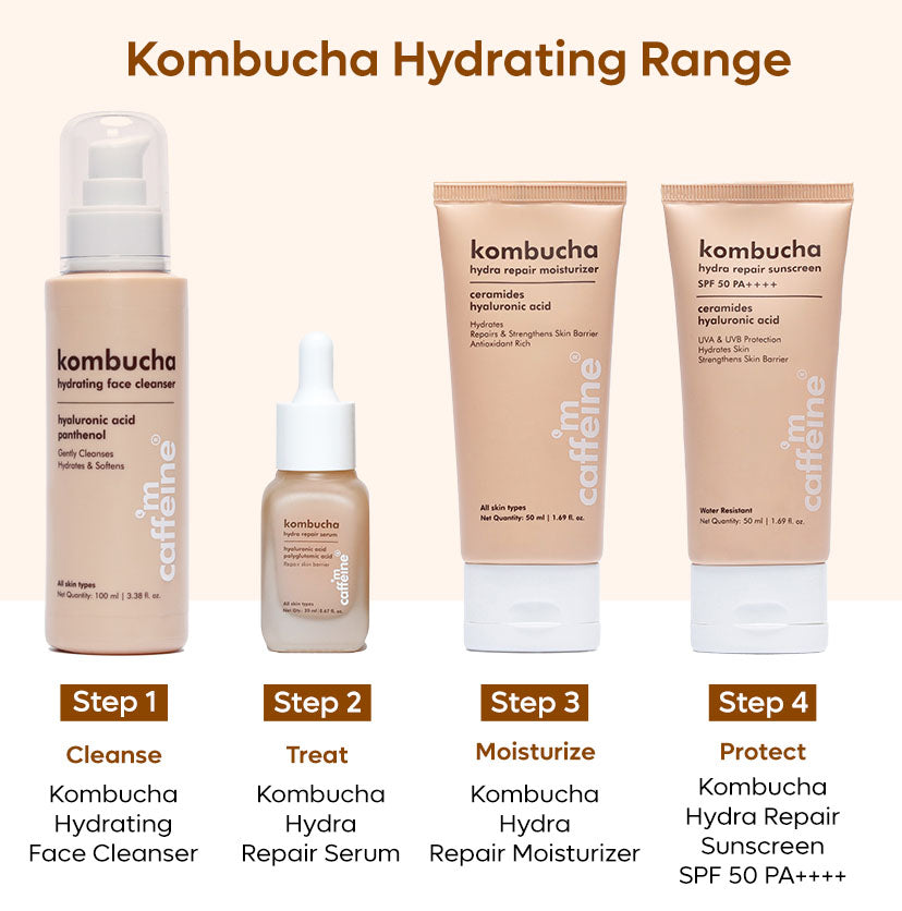 Kombucha Hydrating Face Cleanser with Hyaluronic Acid -100 ml