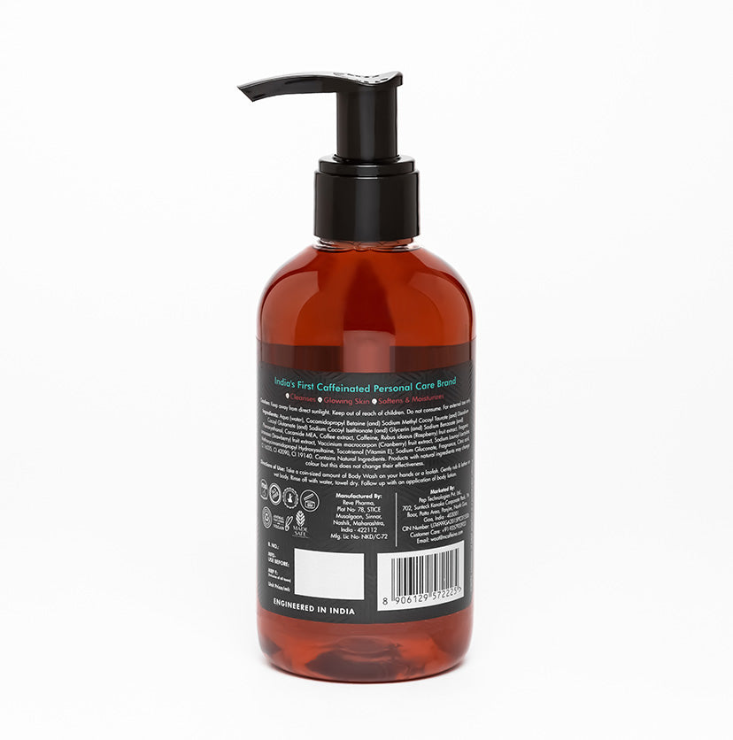 Coffee Body Wash with Berries for Energizing & De-Tan - 200ml
