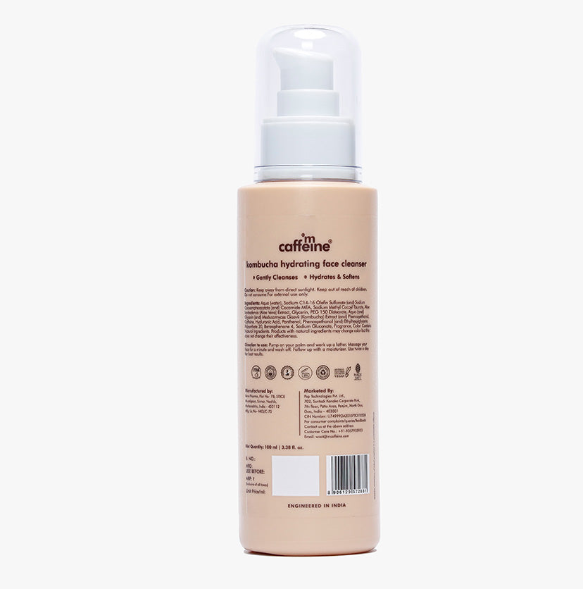 Kombucha Hydrating Face Cleanser with Hyaluronic Acid -100 ml