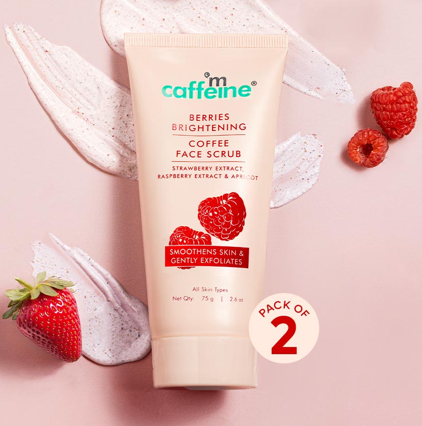Berries Brightening Coffee Face Scrub - Pack of 2 - 75 gm