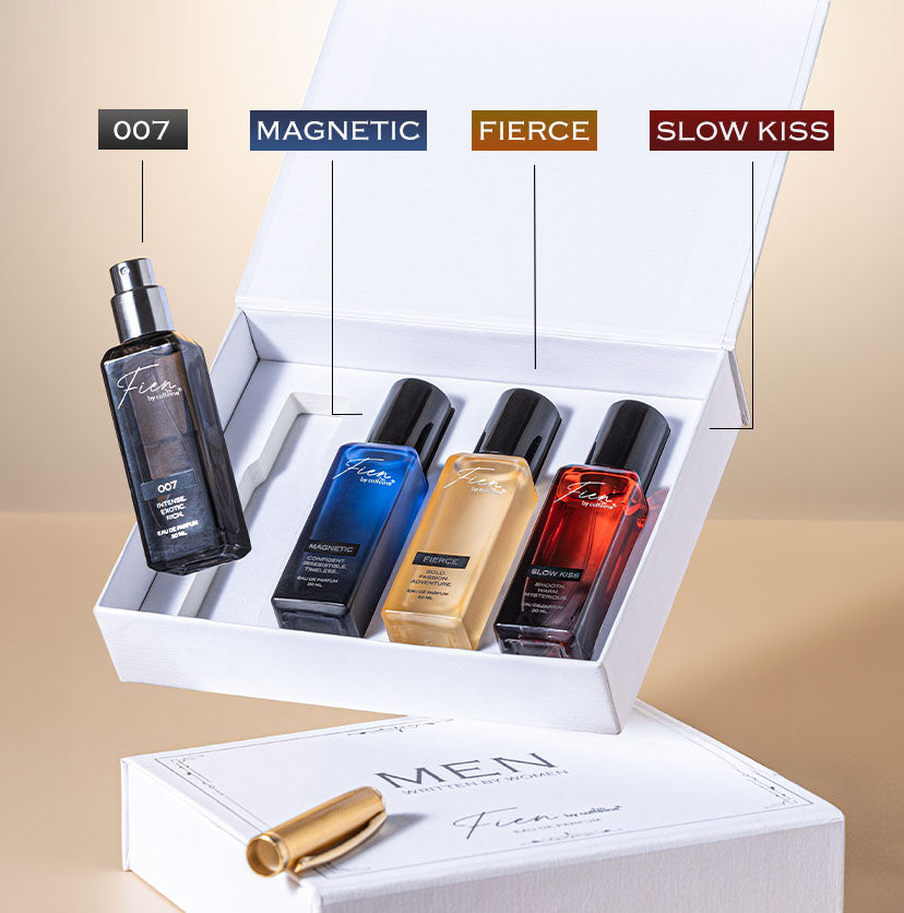 Perfume Gift Set for Men Curated by Women - 20 ml x 4