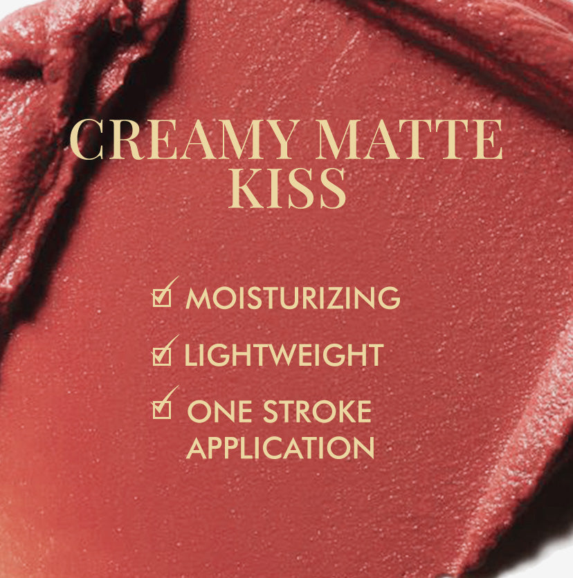 Creamy Matte Kiss Bullet Lipstick - Pink Champagne
