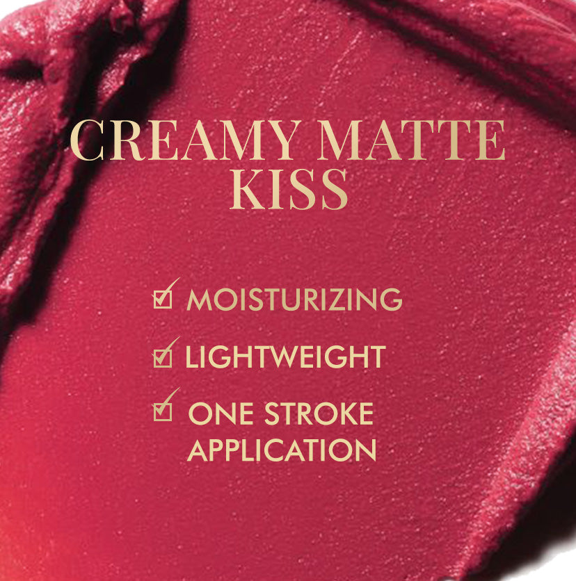 Creamy Matte Kiss Bullet Lipstick - Crushed Berry