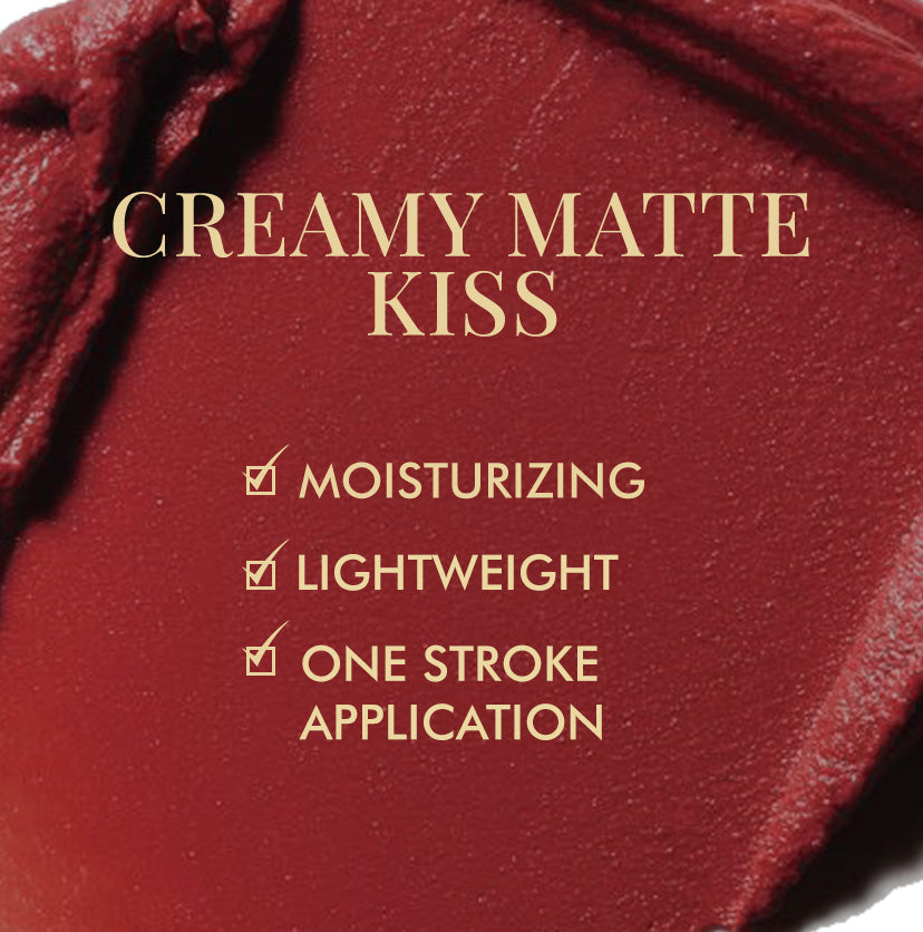 Creamy Matte Kiss Bullet Lipstick - Maroon Mimosa