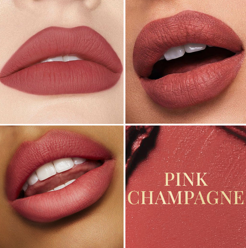 Creamy Matte Kiss Bullet Lipstick - Pink Champagne