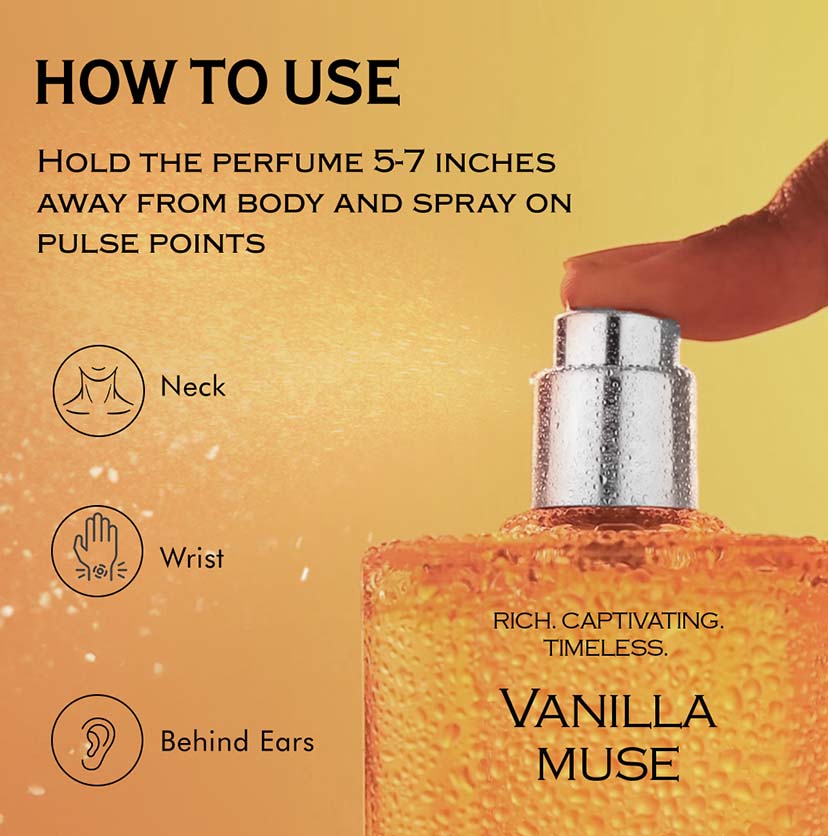 Vanilla Muse Perfume for Women - Sweet Vanilla - 100ml