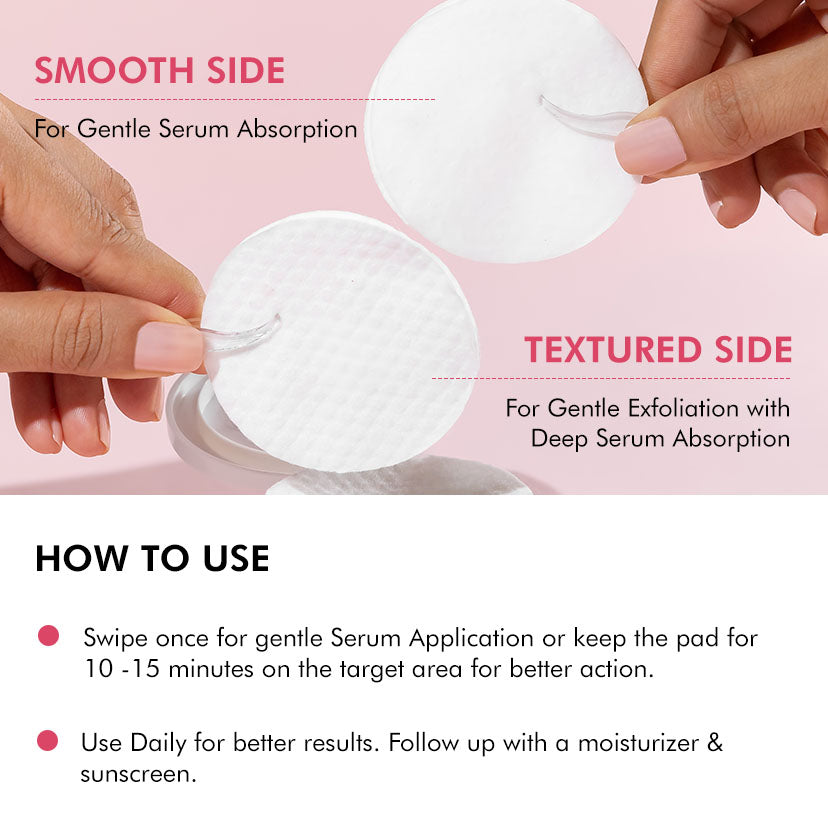 Brightening Serum Pads - 3% Niacinamide & Kojic Acid - 40 PCs (x1)