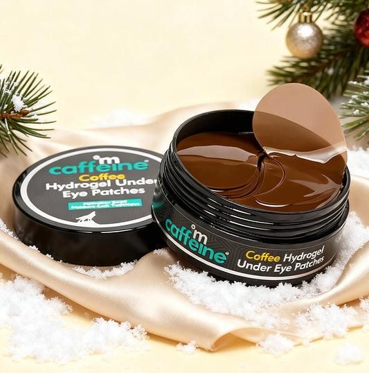 Coffee Hydrogel Under Eye Patches with Caffeine & HA - 15 Pairs