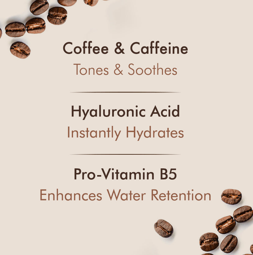 Coffee Oil-Free Face Moisturizer with Hyaluronic Acid - Pro-Vitamin B5 - 50ml