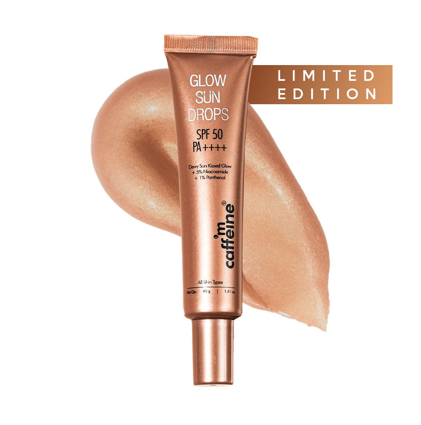 Glow Sun Drops SPF 50 PA++++ Face Sunscreen - 40g – mCaffeine